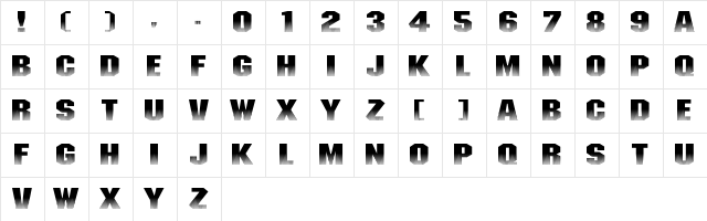 Invisible Killer  glyph index