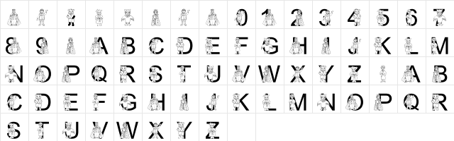 LMS Won't You Be My Neighbor Regular  glyph index