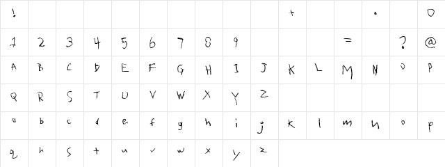 Quarter Oz. To Freedom Regular  glyph index