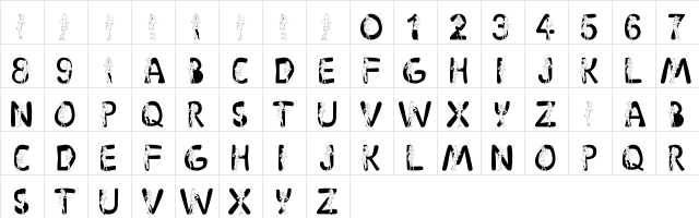 LMS Daphne Regular  glyph index