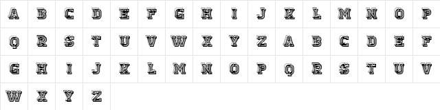 Viscosus Regular  glyph index