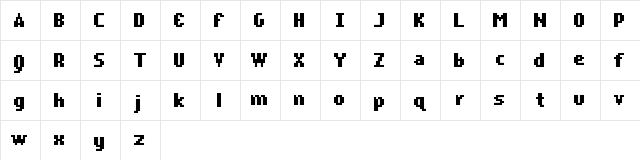 Remote Regular  glyph index
