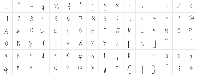 jsbBestofBothWorlds Medium  glyph index