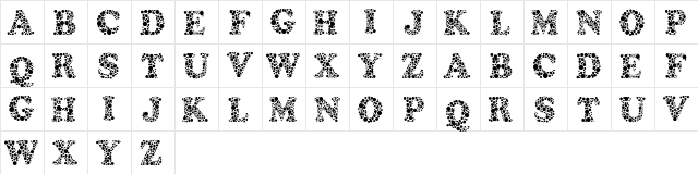 Amydor Regular  glyph index