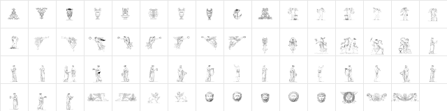 Classix Regular  glyph index