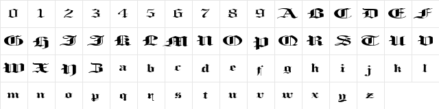 Loosing Memory Regular  glyph index