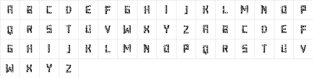 Zucker Regular  glyph index