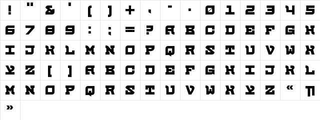 Juan Regular  glyph index