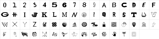 cullit Regular  glyph index