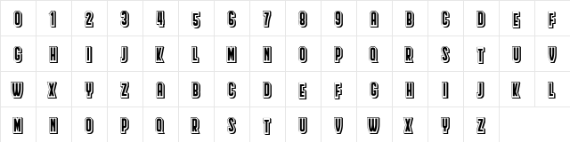 Border Regular  glyph index