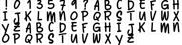 Balltimore Caps Regular  glyph index