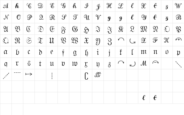 QuantaPiSixSSK Regular  glyph index