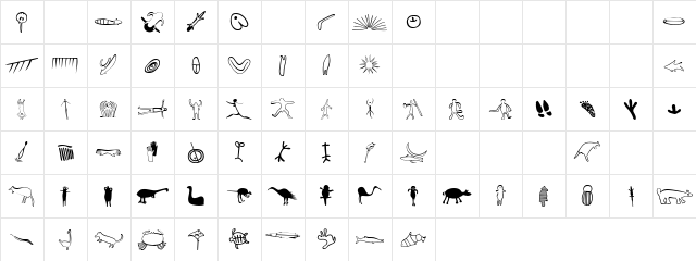 P22Petroglyphs Australian  glyph index