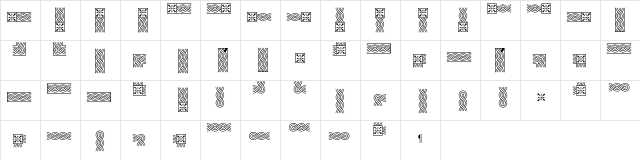 Borders Thebes  glyph index