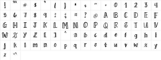 Mazgiz Regular  glyph index
