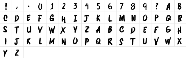 DEEPSHOCKZ   DEMO Regular  glyph index