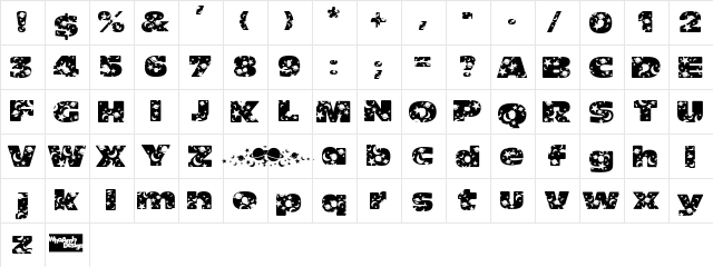 OhMyGod Stars&Moons  glyph index