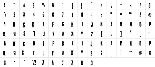 Found my way out Regular  glyph index
