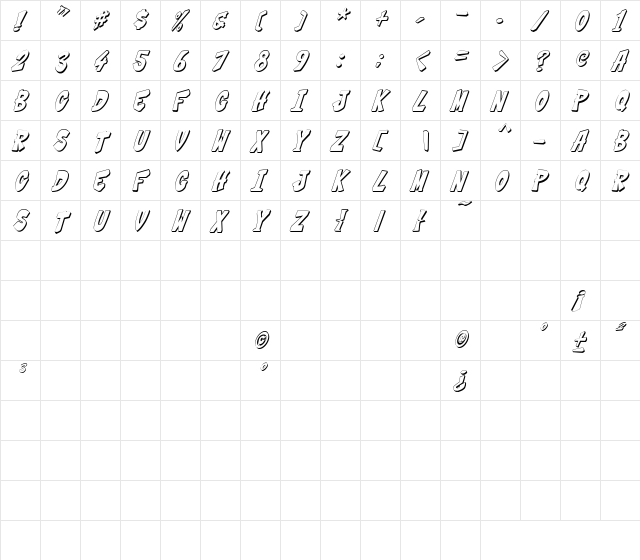 THWACK!!!2 THWACK!!!2  glyph index