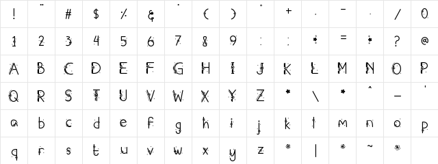 Sumayyah Regular  glyph index