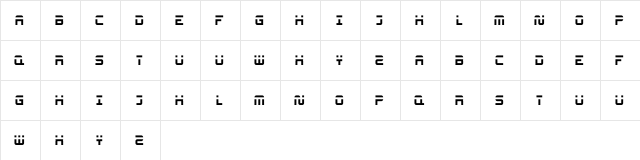 Nissan normal  glyph index