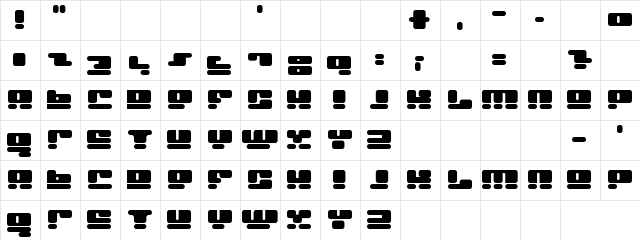 plague rare Regular  glyph index