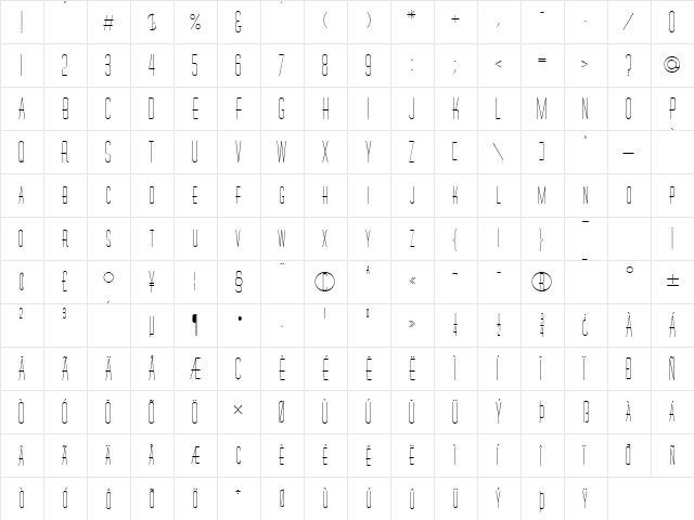 Wire Normal  glyph index