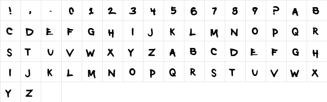 Golf Club Homicide Regular  glyph index