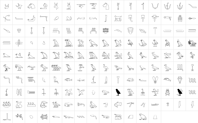 GlyphBasic B  glyph index