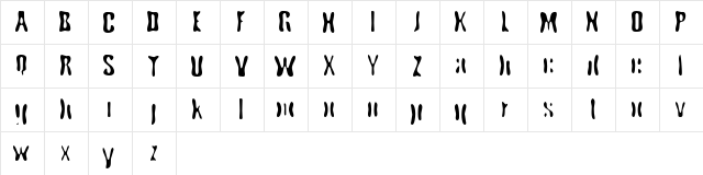 Cryptic Funkadelia Regular  glyph index