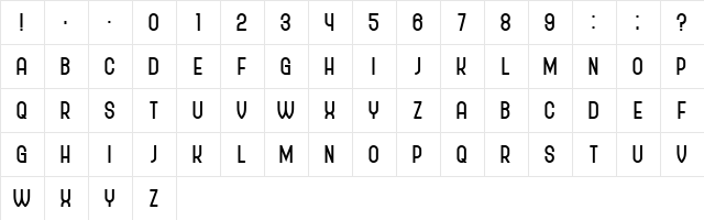 Policemen Black  glyph index