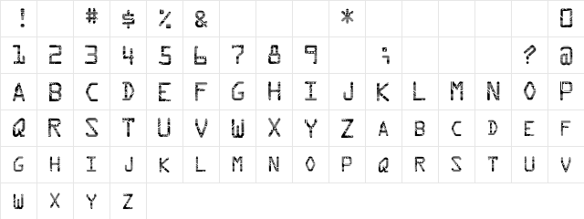 Circuit Regular  glyph index