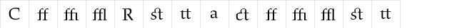 Hawkhurst LT Std RegularAlt Regular  glyph index