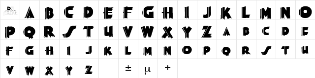 Elevator 1 Regular  glyph index