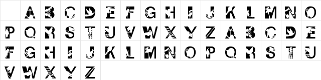 101! Sublimibet Regular  glyph index