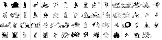 EarlySurrealism1 Regular  glyph index