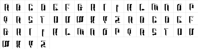 Raver Kids Regular  glyph index