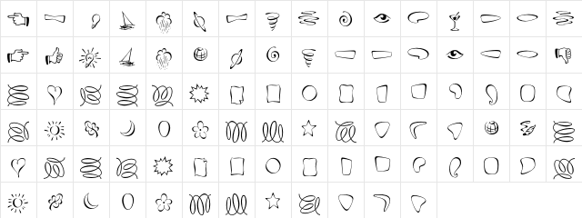Fontesque Ornaments  glyph index