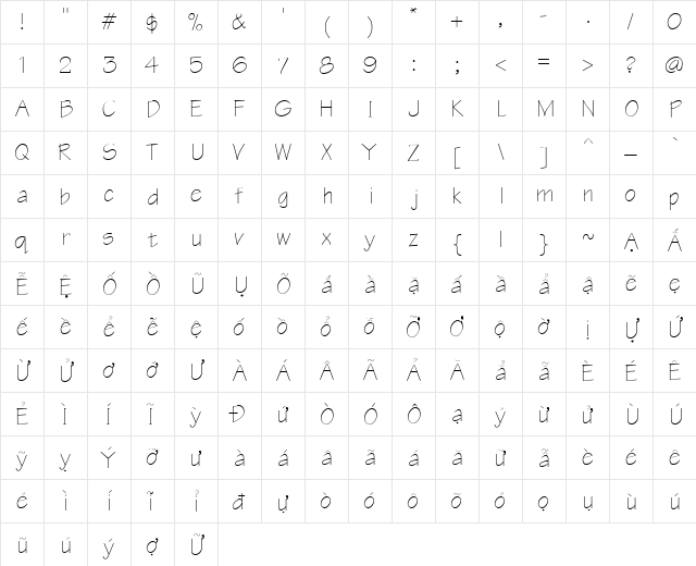 VI KiꮠTr Regular  glyph index
