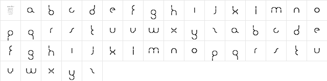 quarters Regular  glyph index