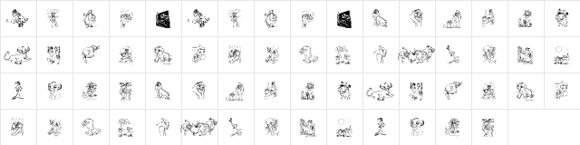 King Lion Regular  glyph index