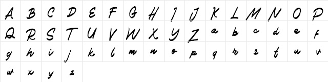 Haned FREE Regular  glyph index
