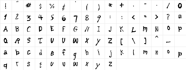 Red Card Regular  glyph index