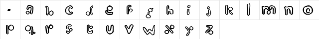 New Regular  glyph index