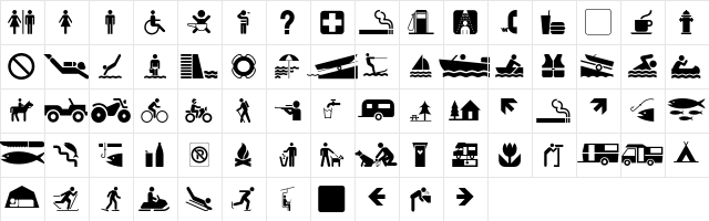 Glyphyx Two NF Regular  glyph index