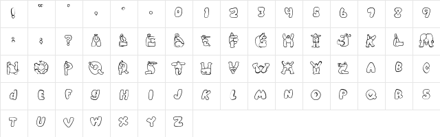 Chlorinuh Regular  glyph index