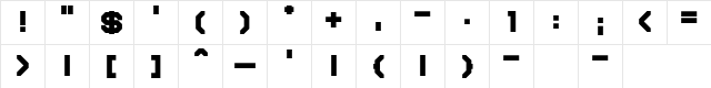 Name Smile Regular  glyph index