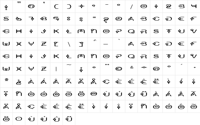Oscillator Medium  glyph index