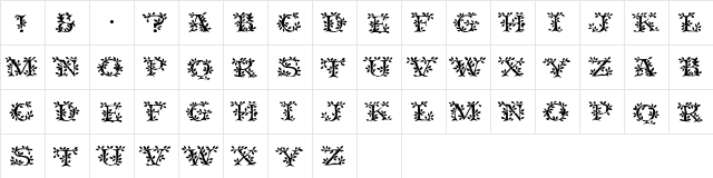 VineCapsSSi Regular  glyph index