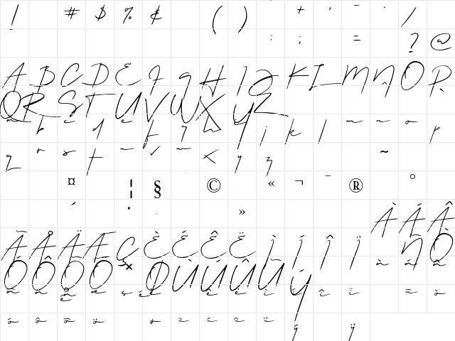 hellios Regular  glyph index